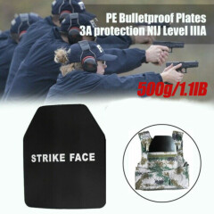 Bulletproof Board UHMWPE Black Hard Body Armor Plates IIIA Level Stand Alone