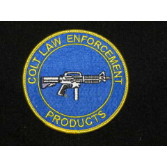 COLT LAW ENFORCEMENT PRODUCTS CLOTH PATCH 3 INCH. FREE SHIPPING.