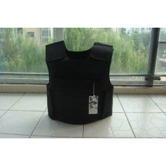 New Black Combat Tactical Soft Bullet proof vest IIIA NIJ0101.06 size:L~XL