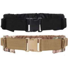 Tactical Molle Waist Battle Belt Military Soft Padded Combat Gear Load Belt