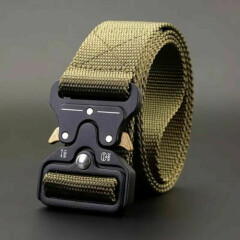 Tactical Rigger Belt Nylon Adjustable Quick Release Buckle Military Airsoft Belt