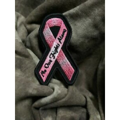 No One Fights Alone Pink Ribbon Breast Cancer Patch