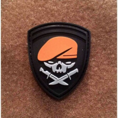 Beret SKULL and Knives PVC Morale Patch