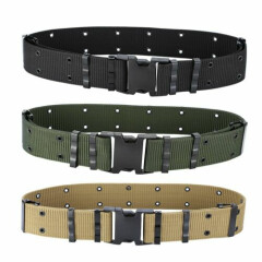 Men Adjustable Tactical Belt Buckle Outdoor Waistband Military Waist Belts Nylon
