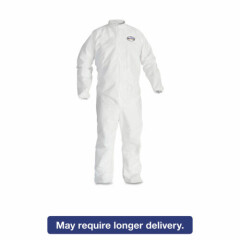 KleenGuard A40 Elastic-Cuff Ankle Hood & Boot Coveralls White 3X-Large 25/Carton