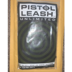 New- Pistol Leash Unlimited Black Combat Pistol Coiled Leash - CPL99