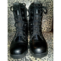 Bates Black Leather Tactical Boots with Gore-Tex Size 11.5 Extra Wide