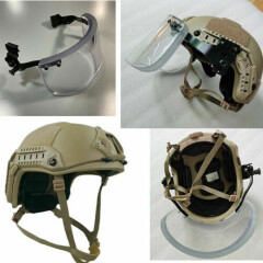 Desert UHMW-PE IIIA Ballistic Bullet Proof Helmet (M) + IIIA Bulletproof Mask