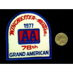 WINCHESTER WESTERN 1977 EMBROIDERED SEW ON PATCH AA GRAND AMERICAN 3" x 3 1/4"