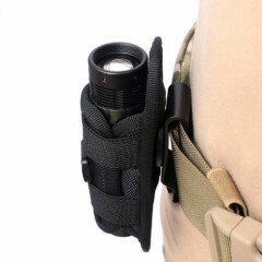 Outdoor Tactical Pouch Molle Waist Bag Rotatable Multi-functional Flashlight Bag