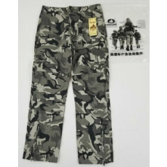 Union Army Cargo Tactical Pant Black/Grey Camo US ARMY Airborne Patch 32R