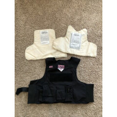 BLACK POINT BLANK PLATE CARRIER TACTICAL VEST w/ PACA SOFT BODY ARMOR - 50R XL