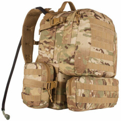 NEW Advanced Hydro Assault Pack MOLLE Hiking Hunting Backpack w Bladder MULTICAM