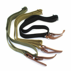 Tactical Two Point Quick Adjust Shotgun Rifle Sling with Leather Strip