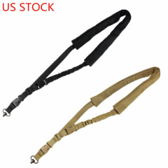 Tactical One Point Bungee Rifle Sling Adjust Single Point Sling&QD Multi Mission
