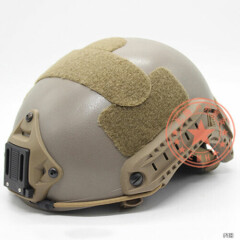 Tactical Airsoft Carbon Fiber Helmet Paintball OPS Brown M/L L/XL