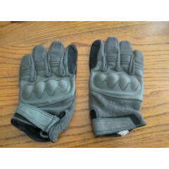 Line of Fire Grey Operator Gloves w/ Hard Knuckles - Size Large