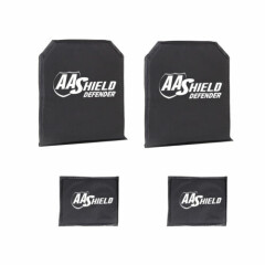 AA Shield Defender Bulletproof Soft Armor Plate Inserts IIIA&HG2 10x12-T1&6x8