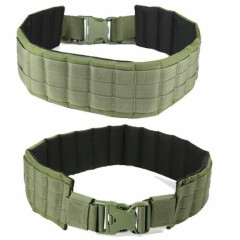 Adjustable 80 - 130 cm Tactical Nylon Belt Waistband Girdle with Molle OD color