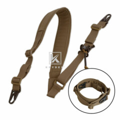 KRYDEX Modular Sling 2 / 1 Point Padded Shooting Sling Removable Coyote Brown