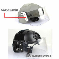 Paintball Protect Face Shield Lens Mask Goggles For Mich FAST Tactical Helmet