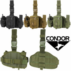 Condor MA25 Tactical MOLLE Pistol Magazine Mag Utility Radio Pouch Drop Leg Rig