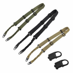 Tactical 2 Points Rifle Sling Shoulder Strap with 2 Picatinny Rail Mounts Set