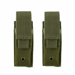 Tactical Pistol Single Magazine Pouch Outdoor Molle Pouch Flashlight Holster