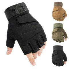 Tactical Half Finger Hunting Gloves Army SWAT Military Combat Shooting Duty Gear
