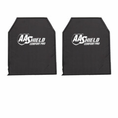 AA Shield Comfort-Pro Bulletproof Soft Body Armor Plate NIJ 3A&HG2 11x14-T2 Pair