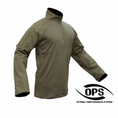 O.P.S GEN3 COMBAT I.D.A SHIRT IN RANGER GREEN, NYCO, ELBOW PADS INSERT