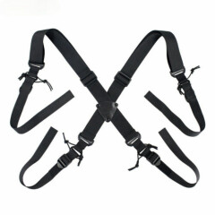 Tactical Men's Outdoor X-Back Suspenders Duty Belt Harness Strap for Hunting