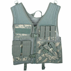 NEW Heavy Duty Military Assault Cross Draw MOLLE Tactical Vest ACU DIGITAL CAMO