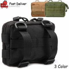 Tactical Molle Pouches Admin Pouch Compact EDC Utility Multi Purpose Waist Bag