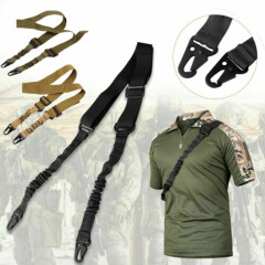 Tactical 2 Point Gun Sling Shoulder Strap Rifle Hunting Shotgun Belts Outdoor CS