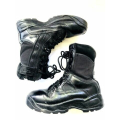 5.11+ TACTICAL 019 SERIES WOMENS 8 BLACK LEATHER 7 EYELET SIDE ZIPPER BOOT 