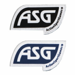 Action Sports Games ASG Logo Hook & Loop Rubberized PVC Airsoft Morale Patch