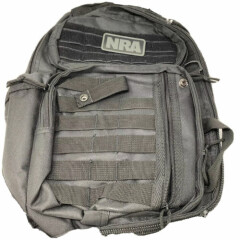 New NRA Tactical Tote Bag Backpack Hunting Black, Multiple Zippered Compartments