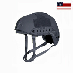 NIJ IIIA w/ Kevlar Tactical Ballistic Helmet FAST Shipping - LARGE / GREY