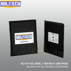 MILITECH Multi-Threat 6X8 Pair Ballistic NIJ IIIA & Lvl 2 Stab Soft Armor Panel