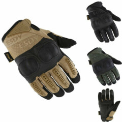 ESDY Tactical Military Gloves Army Hard Knuckle Airsoft Hunt Full Finger Gloves