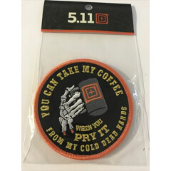 5.11 TACTICAL Morale Patch Cold Dead Caffeine You Can Take My Coffee New