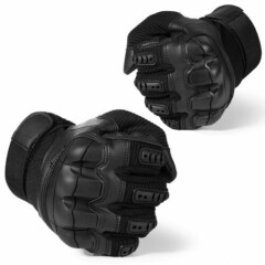 Tactical Hunting Full Finger Gloves Black Combat Shooting Military