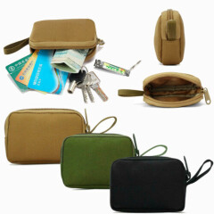 Tactical Military Mini Wallet MOLLE Pouch EDC Nylon Key Purse Money Fanny Bag US