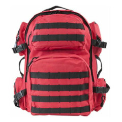 NcStar Vism Military Style Tactical Backpack Red with Black Trim Molle