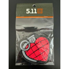 NEW 5.11 Tactical Love Grenade Hook Back Morale Patch 81718