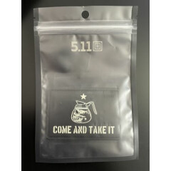 NEW 5.11 Tactical Come And Take It Coffee Pot Skull Hook Back Morale Patch 81870