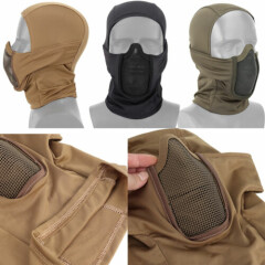 Tactical Full Face Mask Balaclava Mask Helmet Liner Cap CS Mask Hunting Outdoor