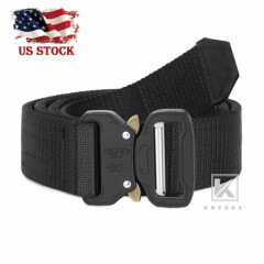 KRYDEX 1.5 in Tactical Belt Rigger Duty Belt Durable Double Layers Quick Release