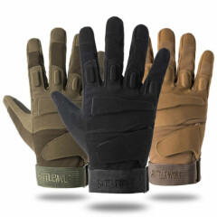Hunting Tactical Full Finger Gloves Impact Protection Military Combat Duty Gear